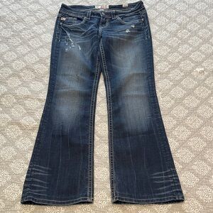 MEK Antwerp Distressed Bootcut Jeans